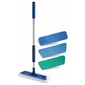 Silva Mop Vloerwisser - 3-in-1 Set voor Nat en Droog dweilen en Muurreiniging